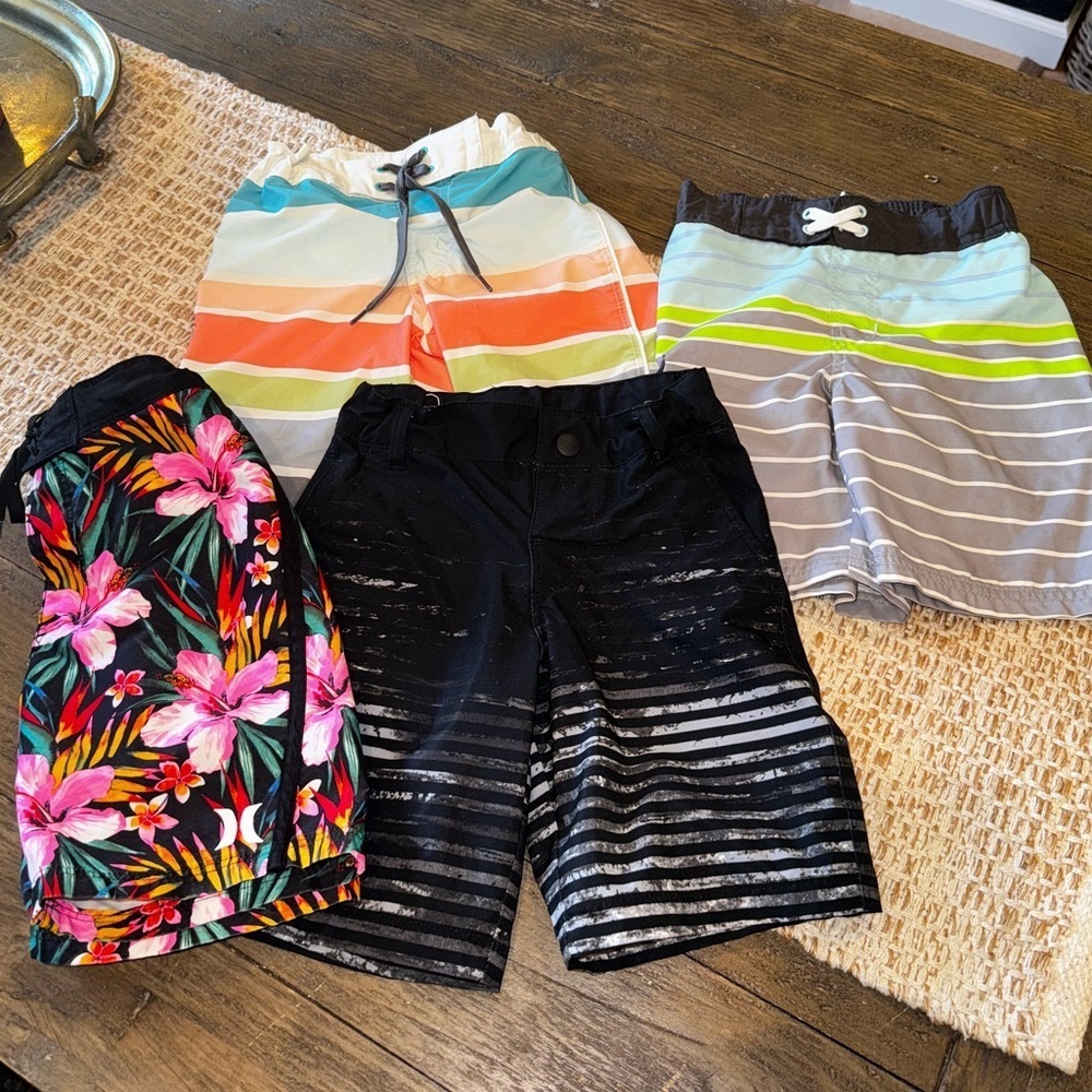 Cat & Jack / Art Class / Hurley Boys Swim Trunks Bundle Size 4/5 Used